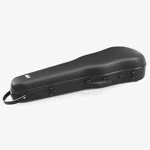 Violin Shaped Case Gewa Pure Black Closed 3D model