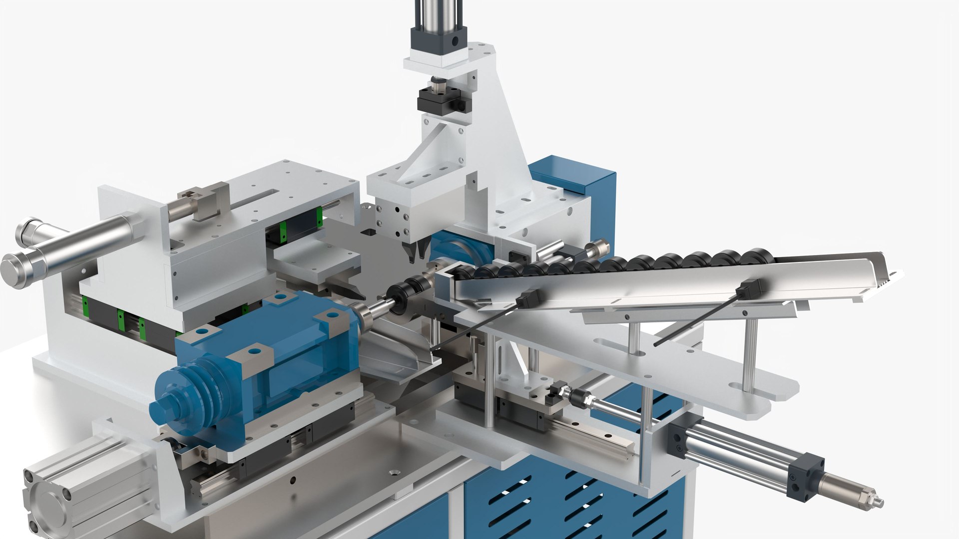 3D Automatic Horizontal Chamfering Rough Turning Machine - TurboSquid ...