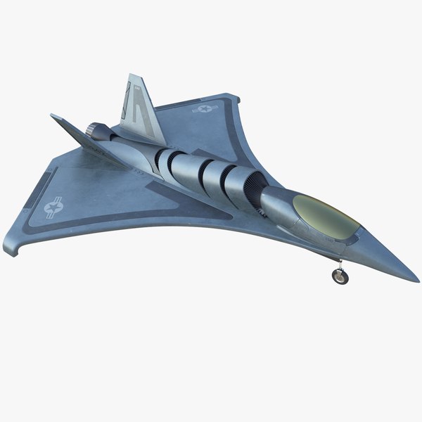 Sci-FI Futuristic Aircraft Fighter Concept 3D model