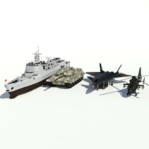 chinese modern military weapon collection 3D model