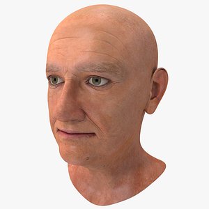 Bald Elderly Woman Head