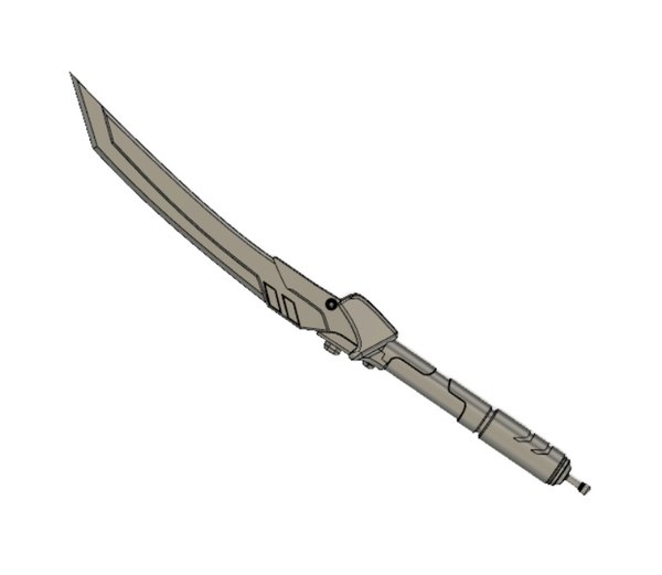 modèle 3D de Overwatch Genji Blackwatch couteau - TurboSquid 1324536
