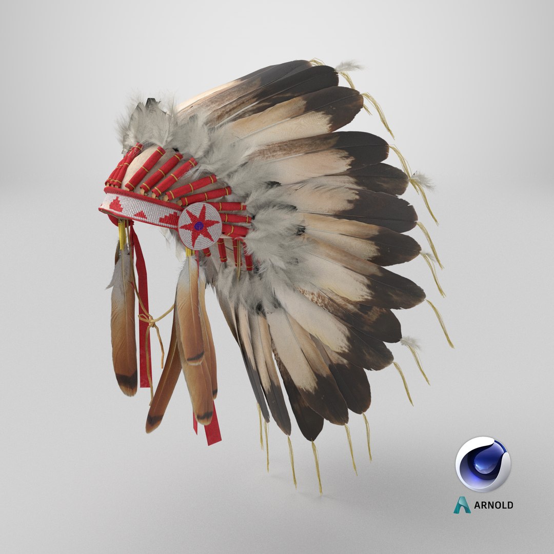 3D Native American Headdress model https://p.turbosquid.com/ts-thumb/o4/kiUFV8/Oc/stemcell_cinema_4d_arnold_render/png/1763069429/1920x1080/fit_q87/7f691703b3812aa74f23f561669938c3dd1f5b56/stemcell_cinema_4d_arnold_render.jpg