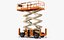 jlg scissor lifts telescopic 3D model