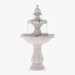 3D model Fountain 02 PBR