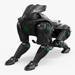 3D Sci-Fi Bio-Mechanical Transport Unit White Black Rigged for Cinema 4D model