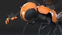 3d model of the cyberpunk Wasp
