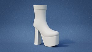 3D Hippy Boot model