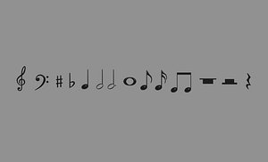 3D model Musical Symbols