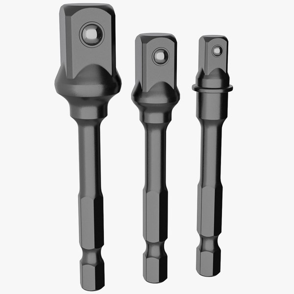 Hex shank socket driver model TurboSquid 1708377