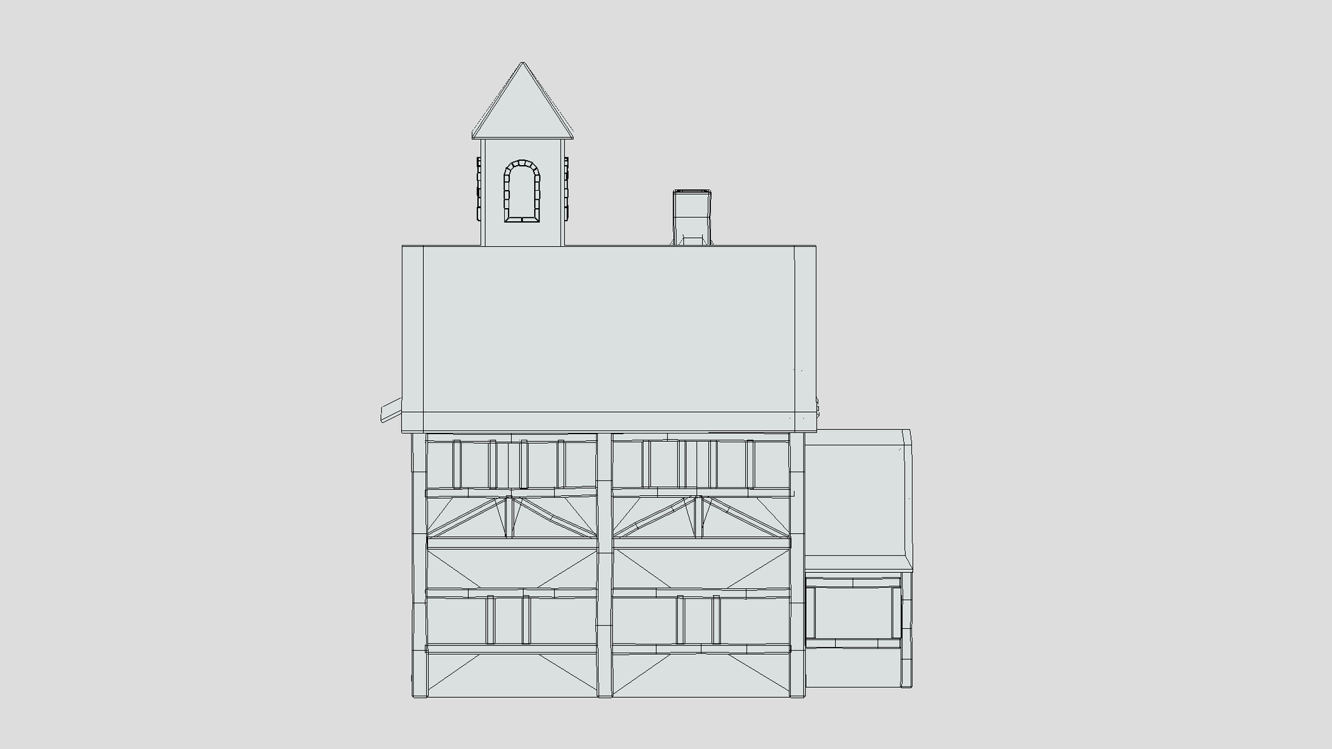 modelo 3d Edificio medieval 04 Low Poly PBR Realista - TurboSquid 1974252