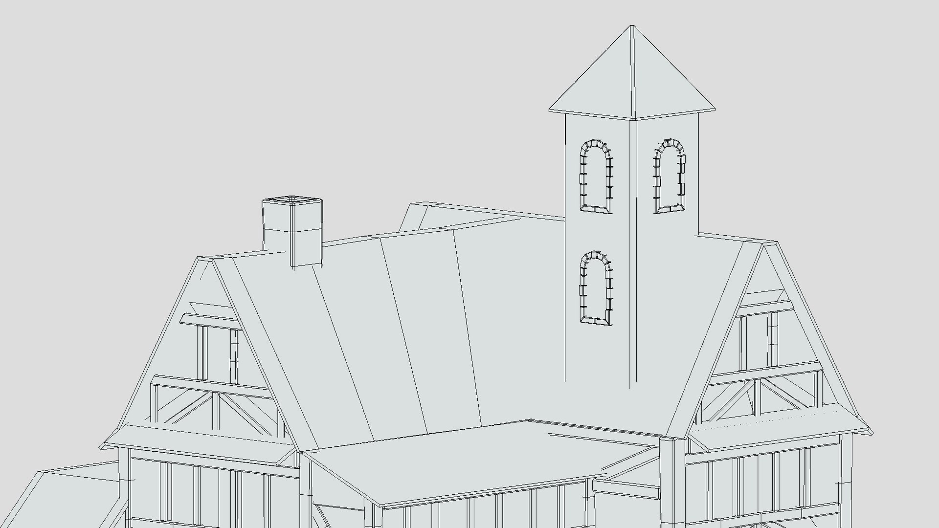 3D Model Medieval Building 04 Low Poly PBR Realistic - TurboSquid 1974252