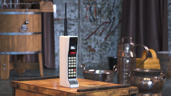Motorola DynaTAC 8000X 최초의 휴대전화 3D 모델 - TurboSquid 1794492