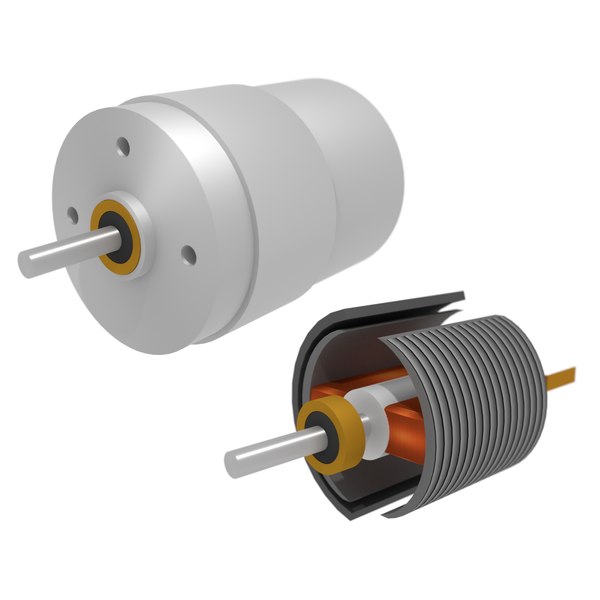 simple electric dc motor 3D