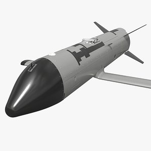Experimental UAV Folded Wing Gray Black 3D model
