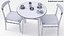 Coffee Shop Or Restaurant Table Set 3D Model 3D model