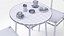 Coffee Shop Or Restaurant Table Set 3D Model 3D model
