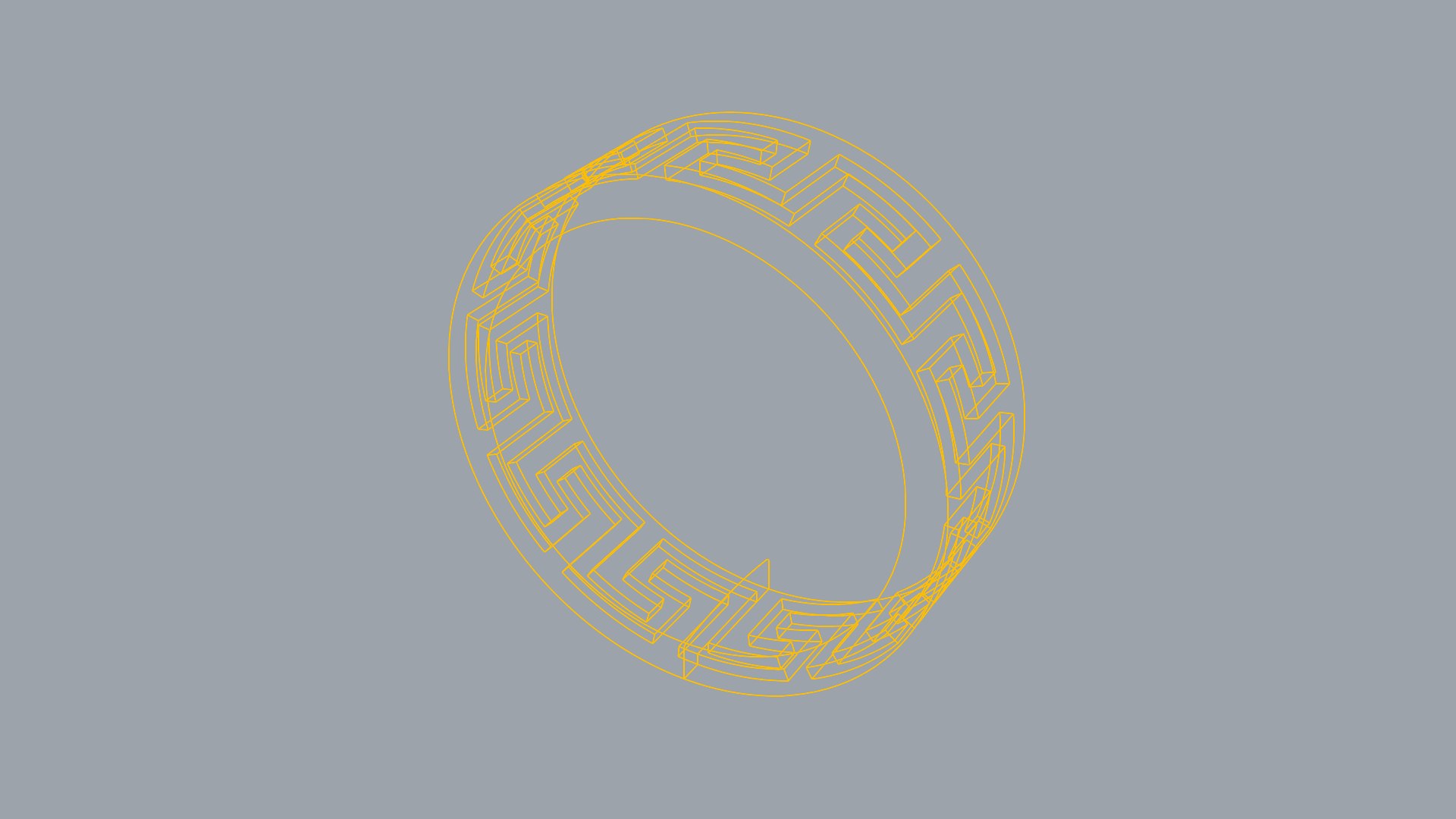 Bold Meander Greek Ring JDBCo 3D Model - TurboSquid 2343939