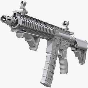 M4A1 AO Normal Game Ready Low Poly