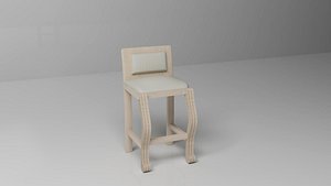 3d tall chair model