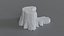 Souche d'arbre low Poly Game Ready modèle 3D