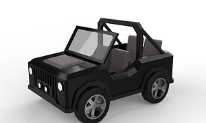 jeep car Low-poly