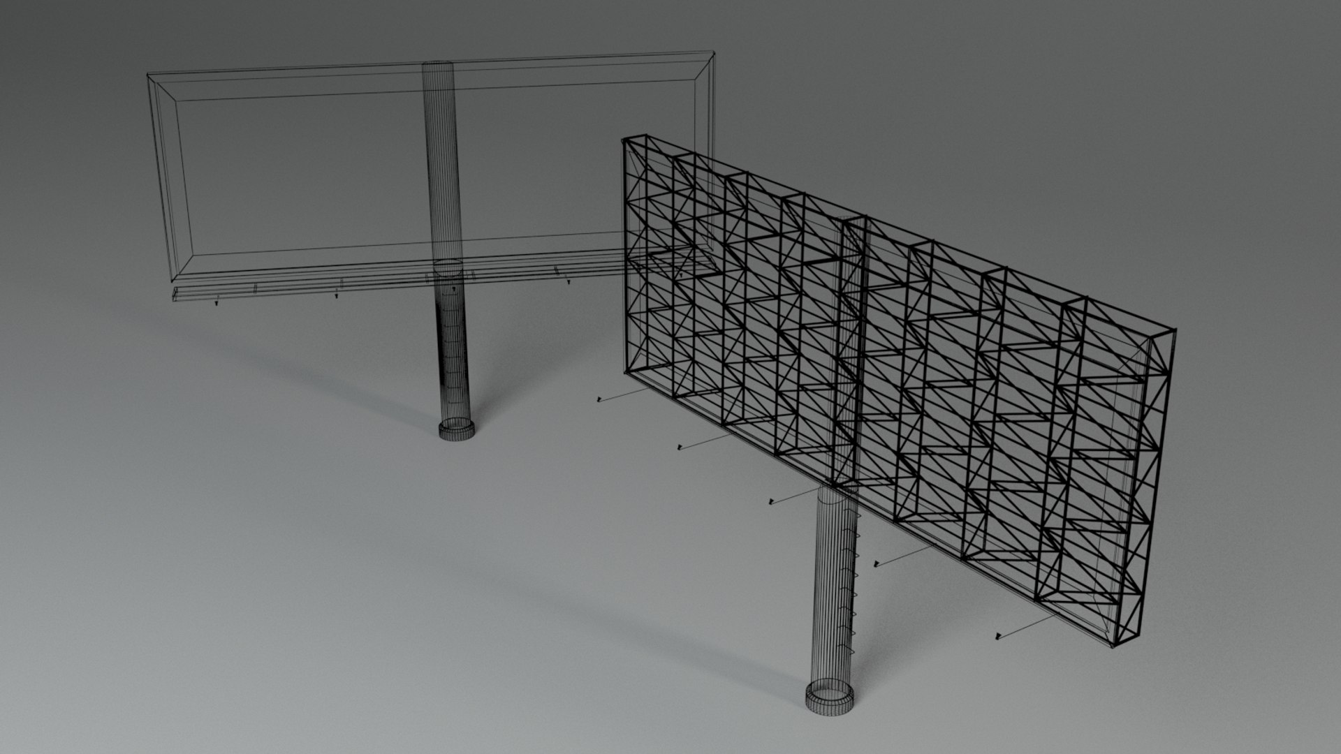 3d Billboard Model