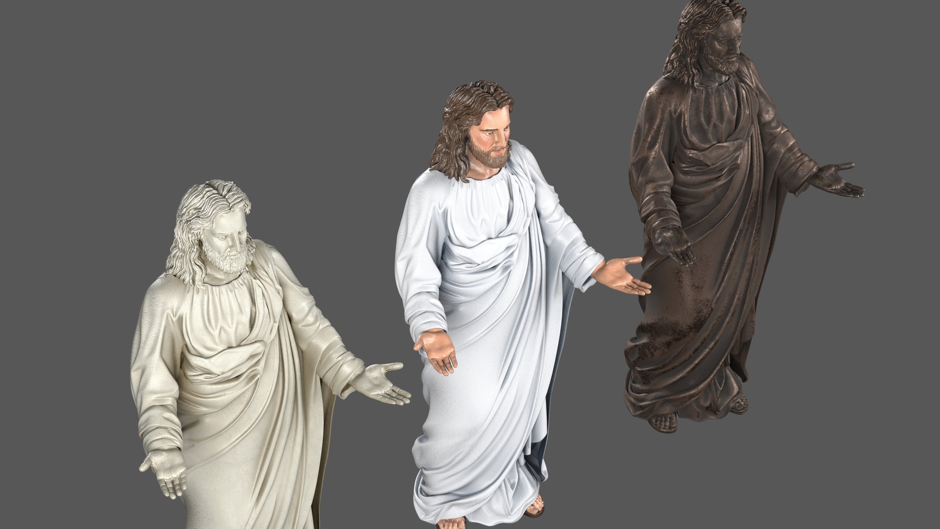 3ds Max Jesus Statue