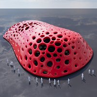Organic Voronoi Porous Pavilion 01