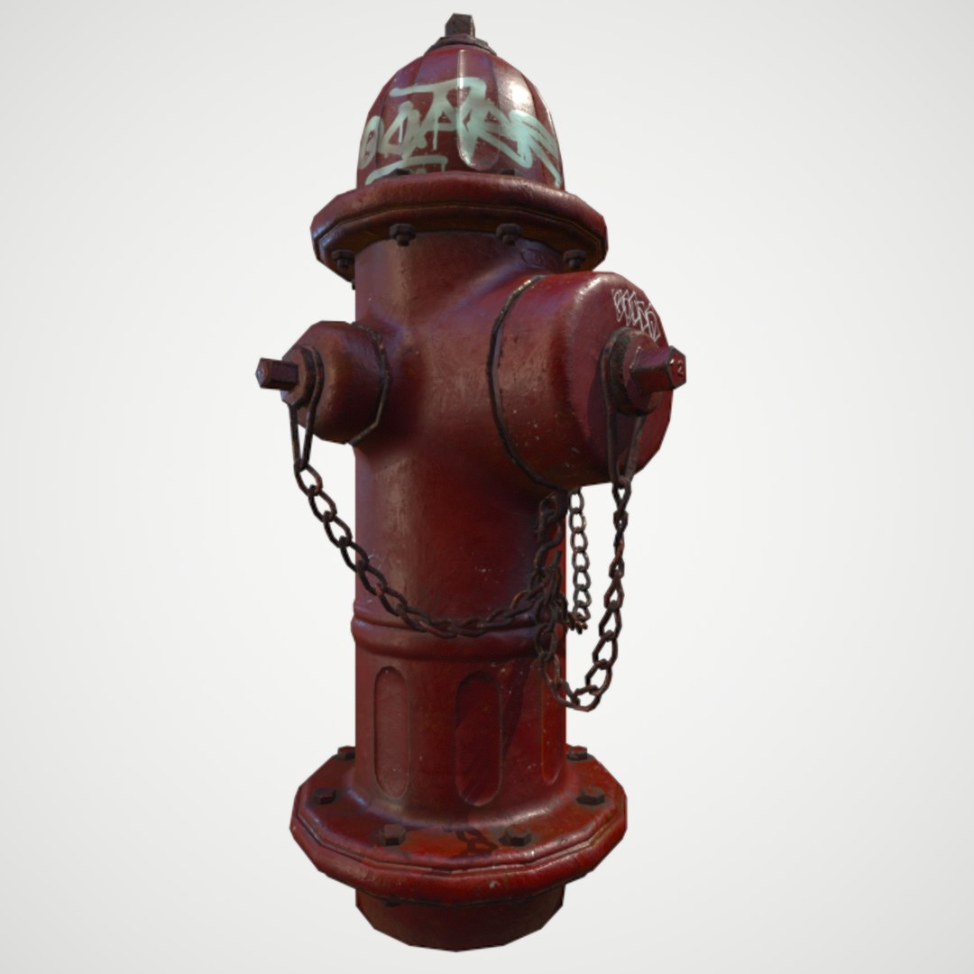 Fire Hydrant Game-Ready Asset Model - TurboSquid 2243595