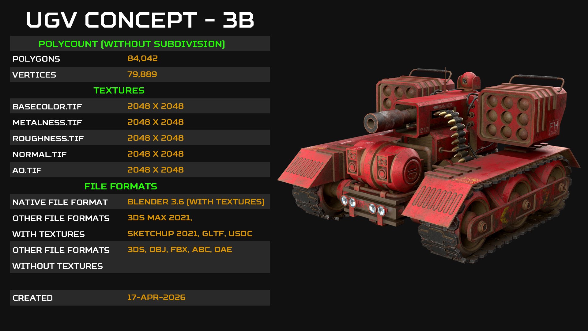 3D model UGV Concept-3B-Red-Rusty https://p.turbosquid.com/ts-thumb/o5/awh7Qt/Mn/30412render2/jpg/1776693914/1920x1080/fit_q87/418dc0b43a777f0b2c501e5a0cec17a47467bea0/30412render2.jpg