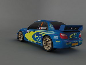 subaru impreza wrc 3d model