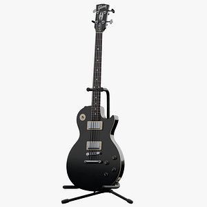 Gibson Les Paul Black Bass Guitar PBR
