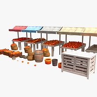Marketplace - Old Shop - Cartoon Style