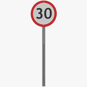 Traffic Sign 12 3D model