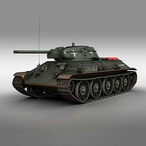 T-34-76 - Model 1942 - Soviet tank in Italian Service 3D