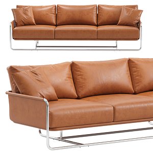 3-seat leather sofa model