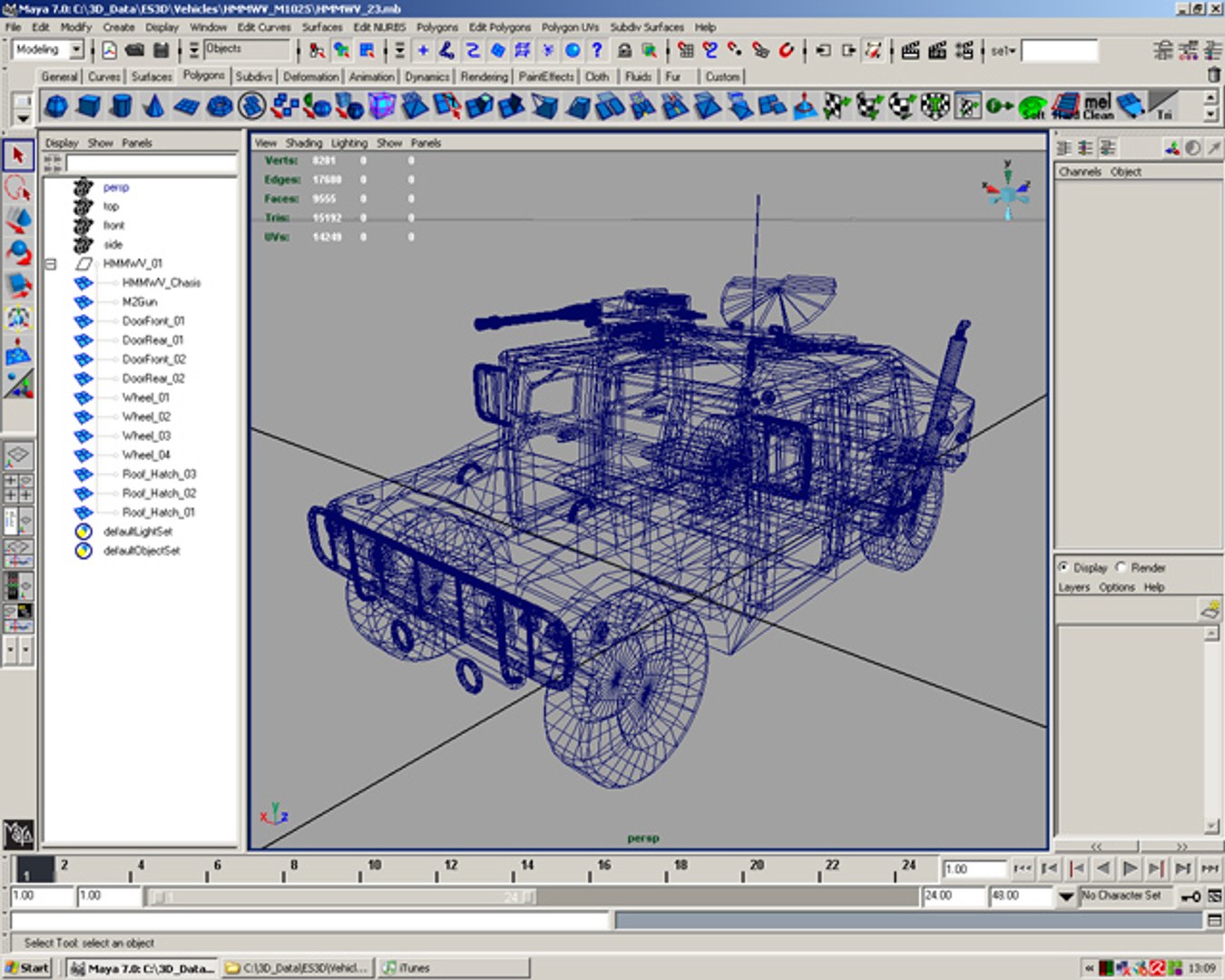 Multi Military Base Vehicles 3d Model