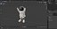 Astronaut Toy Character White Happy Pose