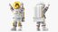 Astronaut Toy Character White Happy Pose