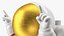 Astronaut Toy Character White Happy Pose
