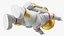 Astronaut Toy Character White Happy Pose