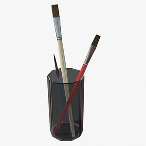 3d paintbrush model