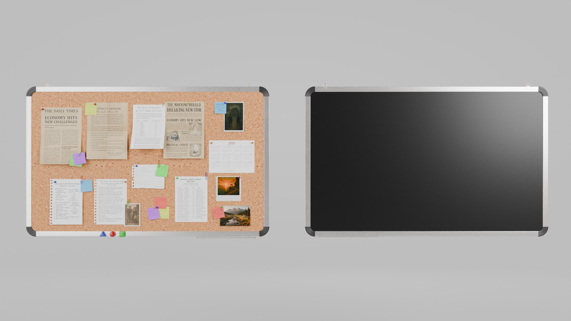 Customizable Metal Wall Cork Board - Rectangular Pin Notice Board 3D model https://p.turbosquid.com/ts-thumb/o5/uwOQ0y/np/r_9/png/1746734350/1920x1080/fit_q87/249956b141a66e3a59bfd4f3a23691f249211d3d/r_9.jpg