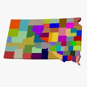County Map - South Dakota