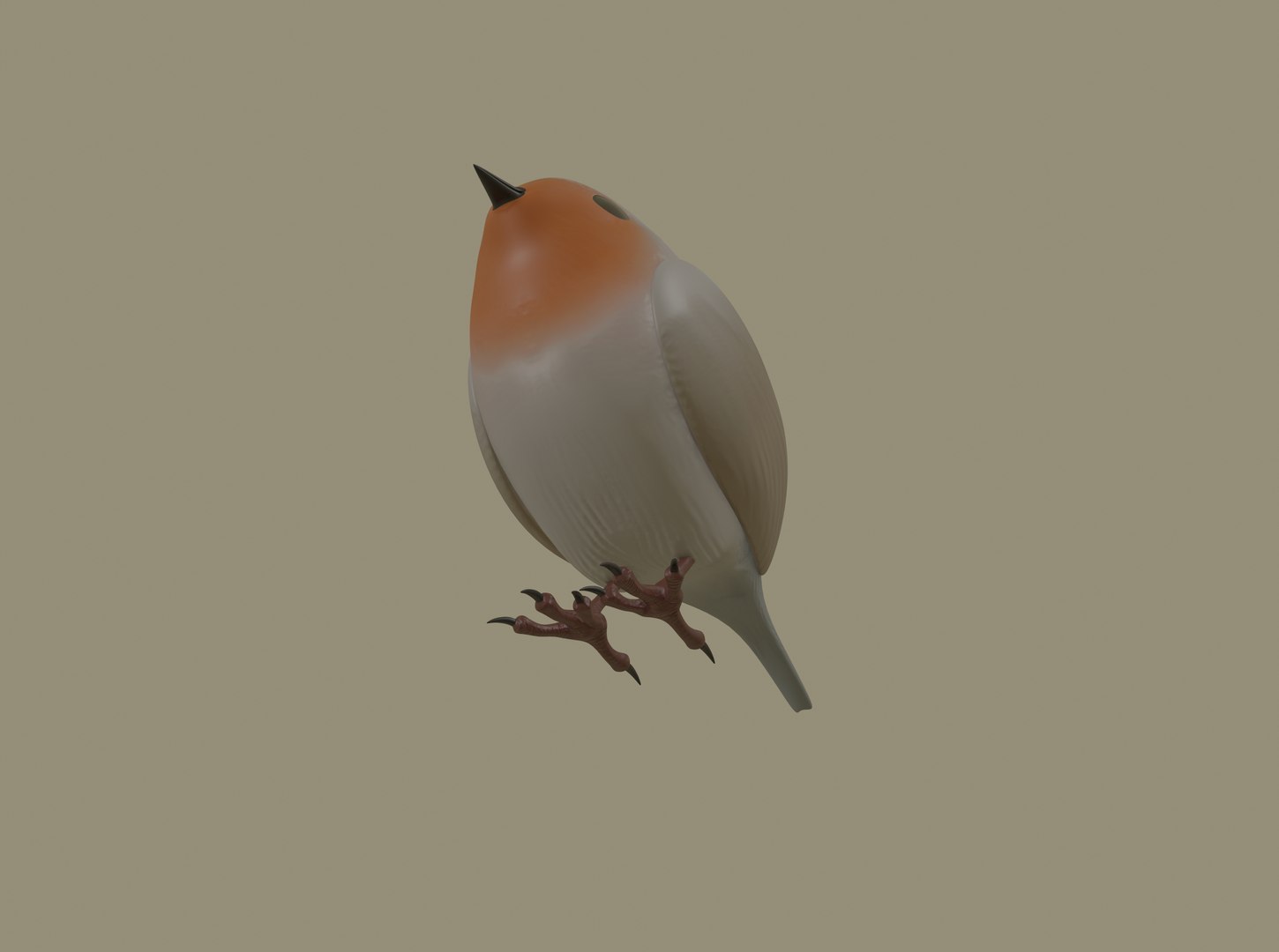 3D colors european robin bird - TurboSquid 1663244