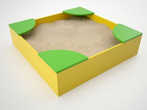 sandbox sand 3d model