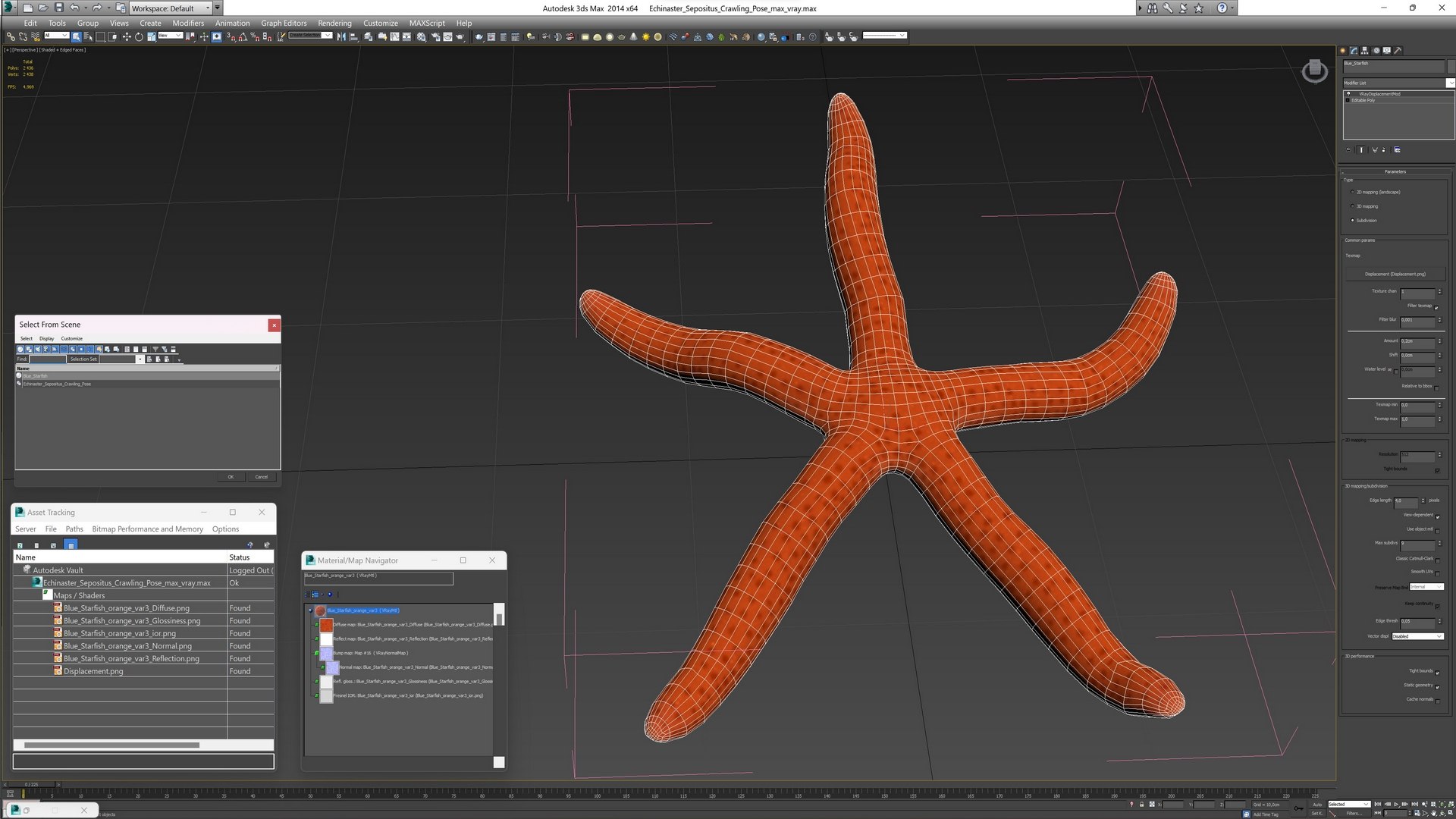 Echinaster Sepositus Crawling Pose 3D https://p.turbosquid.com/ts-thumb/o6/5tV3JL/aT/echinasterseposituscrawlingpose3dmodel012/jpg/1714601878/1920x1080/fit_q87/1cb4afa9ab1048486d2a43ff0b674eb677623e7a/echinasterseposituscrawlingpose3dmodel012.jpg