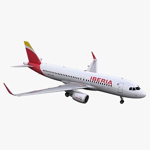a320 iberia 3d model