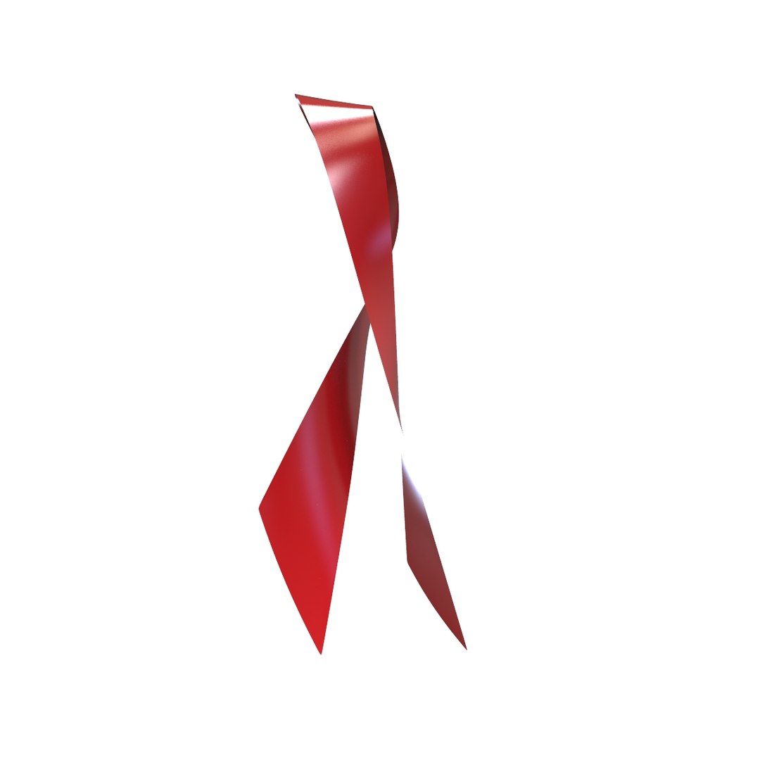3d Red Ribbon Aids